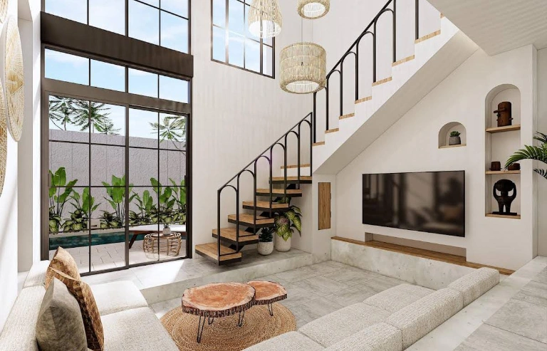 Brand New 2BR Mezzanine Villa In Cemagi Stylish & Private Living image 1