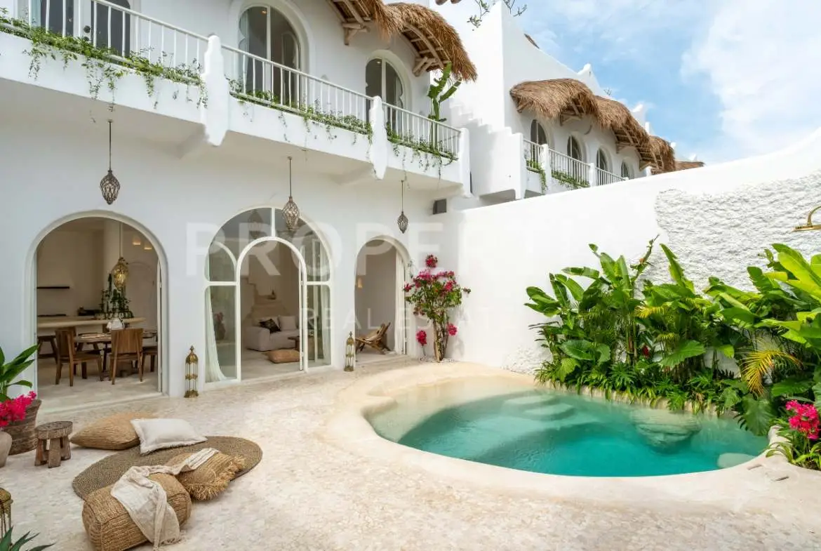 MOROCCAN-INSPIRED VILLA WALK TO SESEH BEACH WITH OCEAN VIEWS image 1