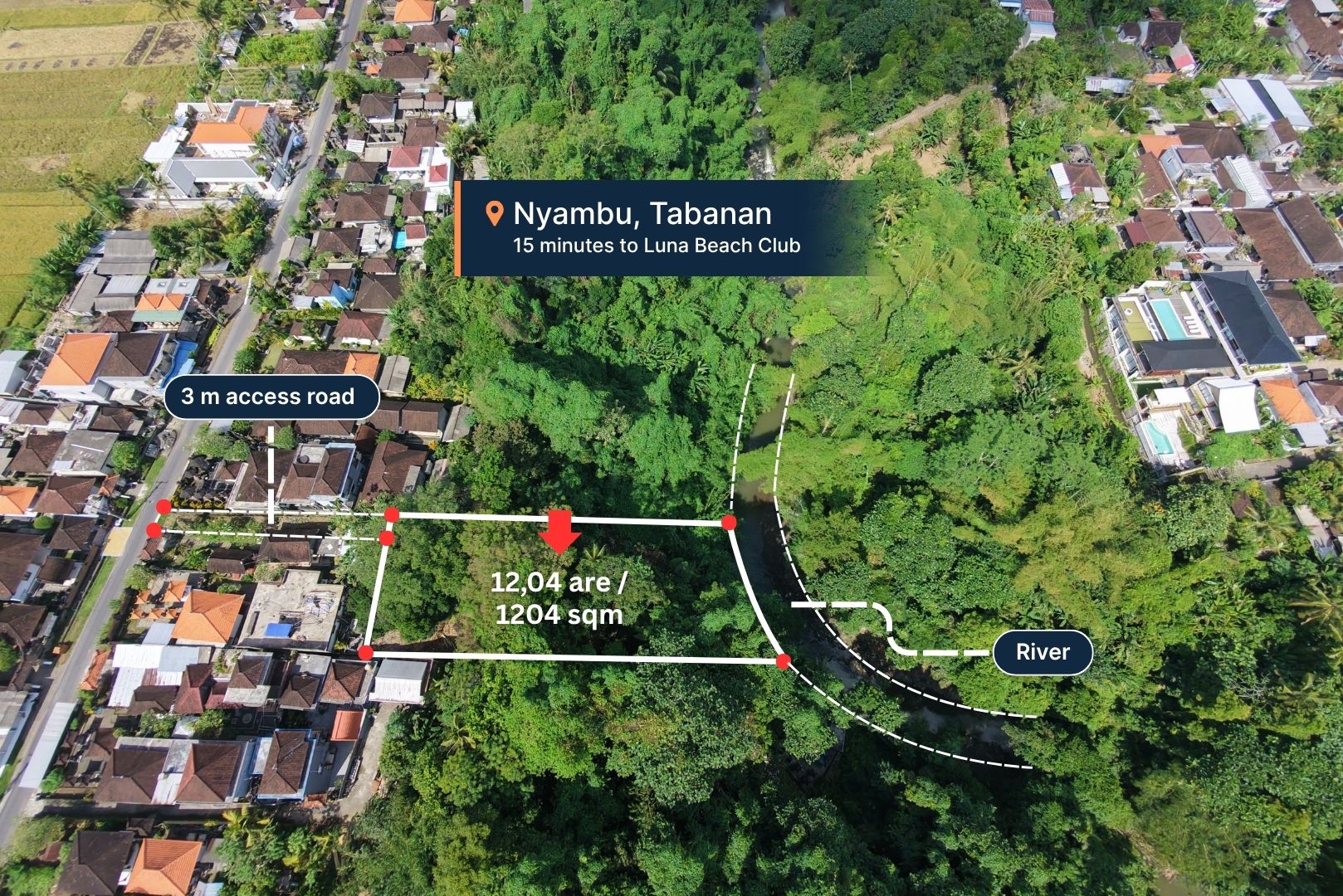 12 Are Riverfront Land with Lush Jungle View image 1