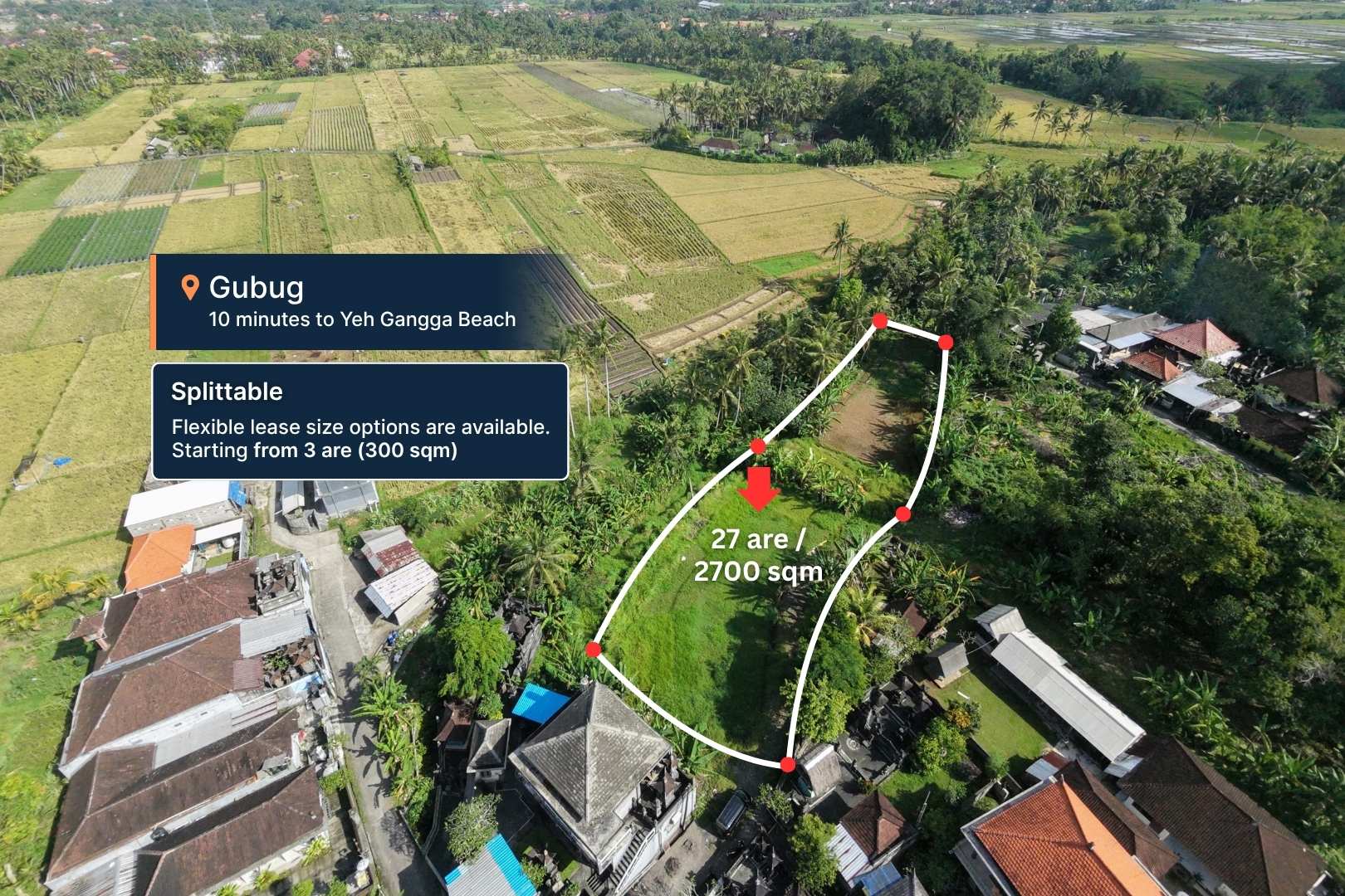 Big Plot 27 Are in Gubug For Leasehold image 1