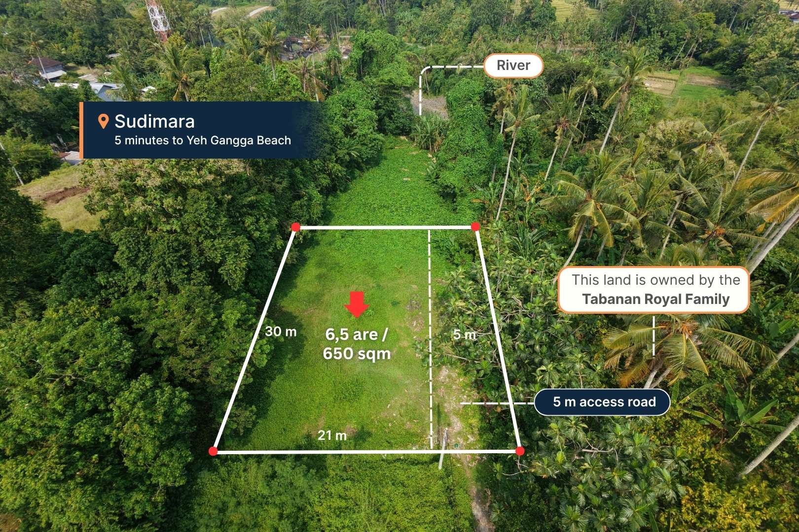 RARE FREEHOLD - 650 sqm Land with Jungle View image 1