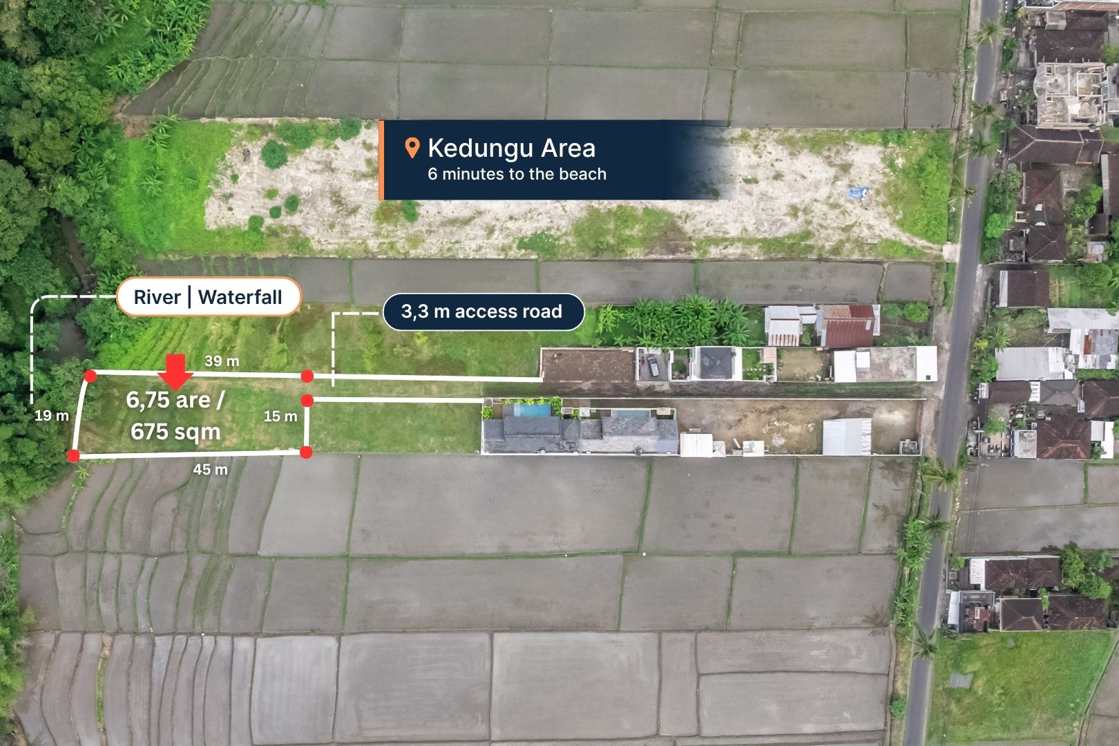 ⚡️Best Offer - 675 sqm Land For Lease in Kedungu image 1