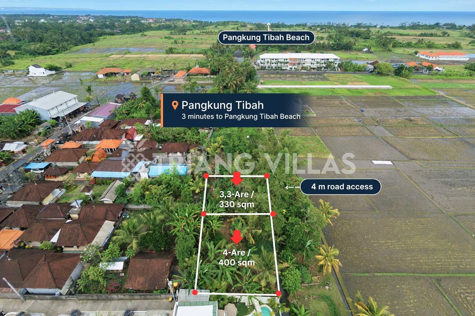 3.3-Are & 4-Are Land For Lease Near Beach image 1
