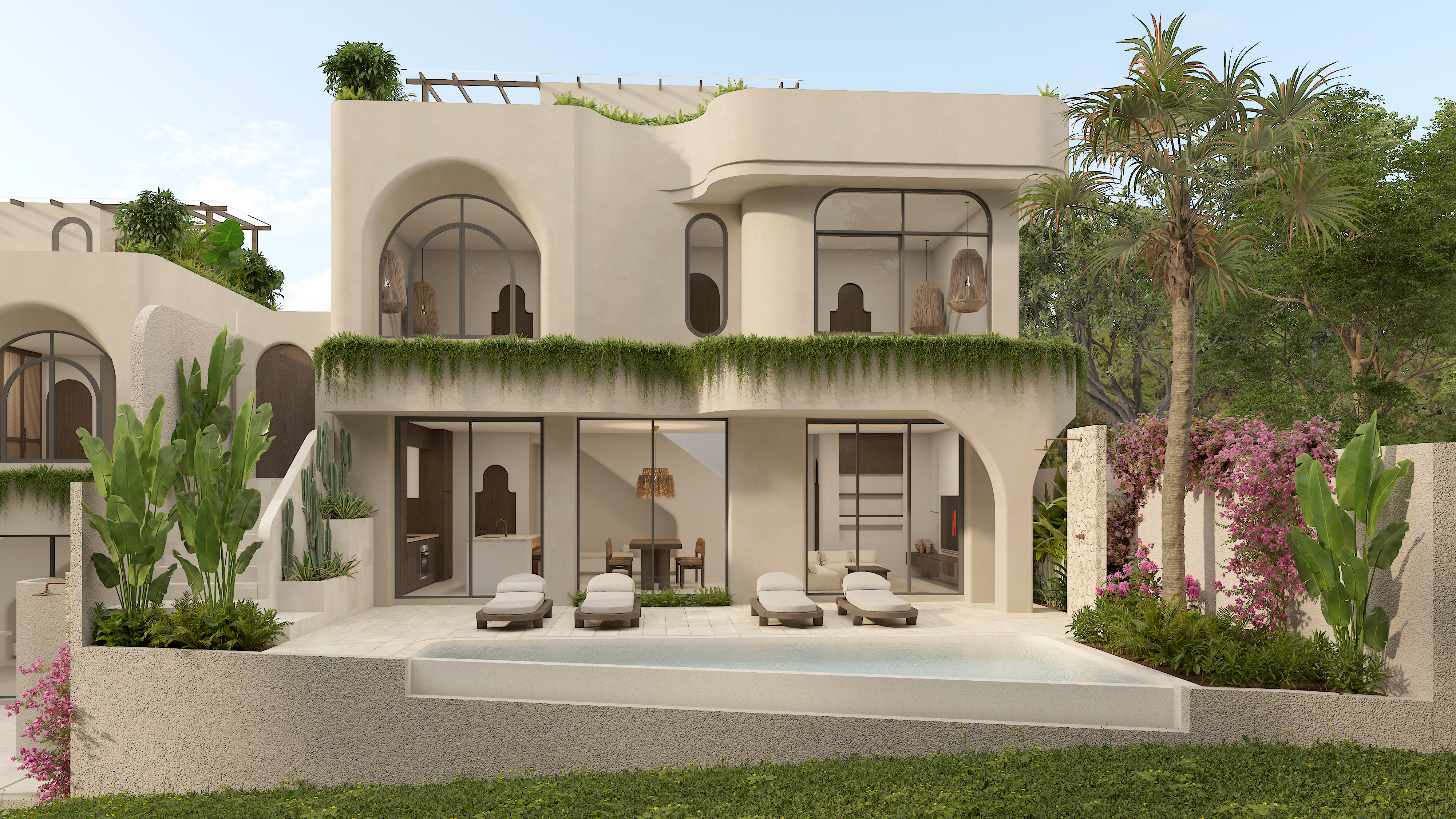 Boutique Villa in Bingin with a Jungle View Rooftop image 1