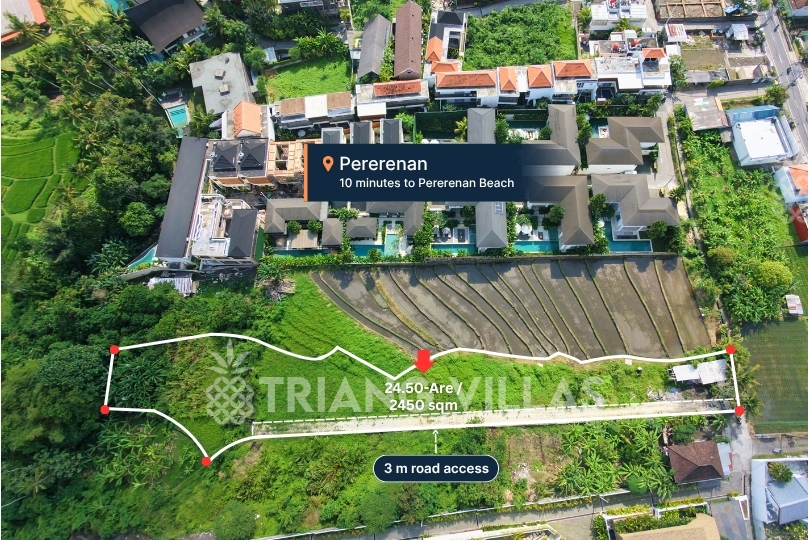 Big Plot - 24.50-Are Land For Lease in Pererenan image 1