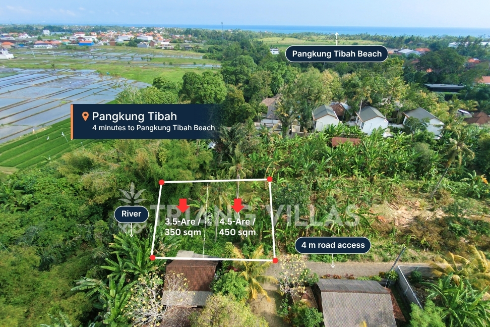 3.5-Are & 4.5-Are Land in Pangkung Tibah For Lease image 1